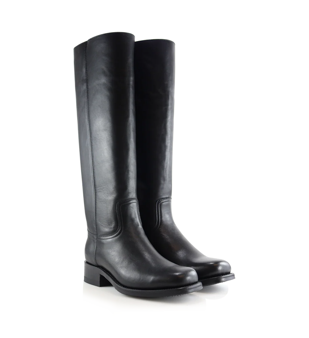 Achilla støvler, sort læder - Image 3