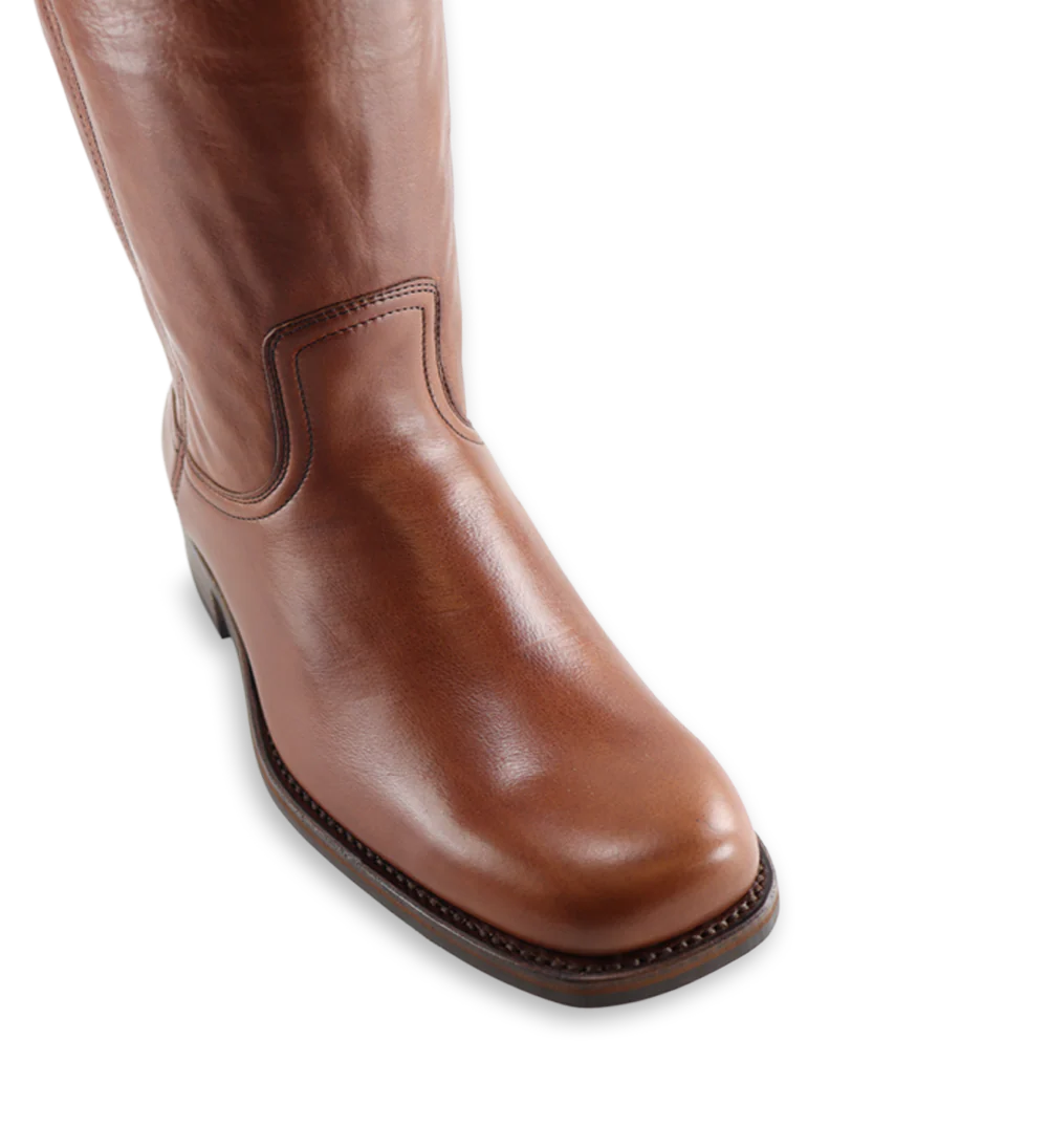 Achilles støvler, brun læder - Image 6