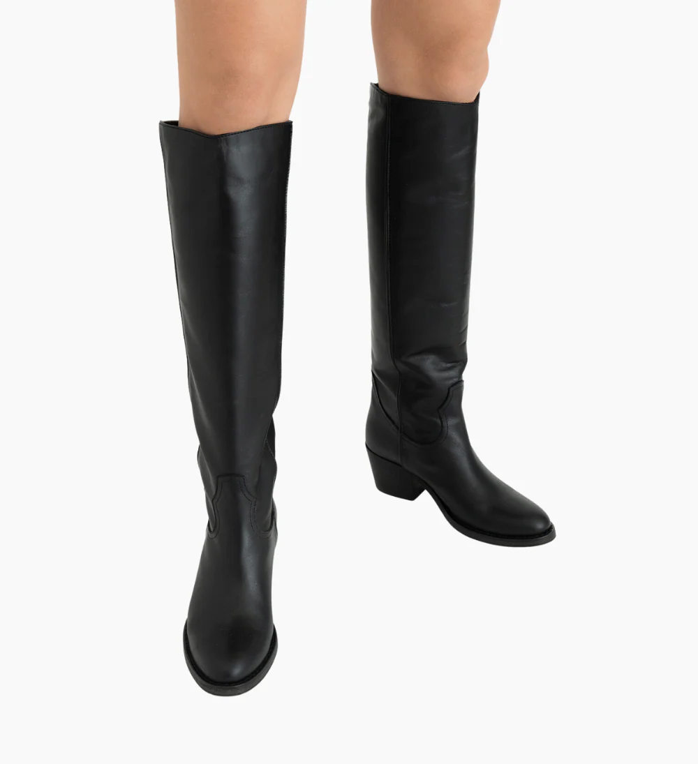 Anca 50 støvler, sort læder - Image 3
