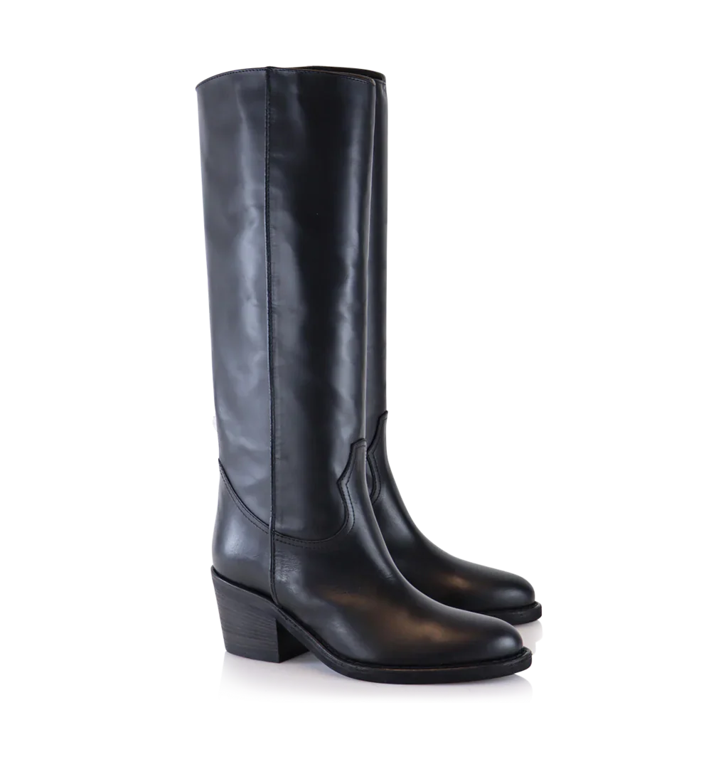 Ancy 50 støvler, sort læder - Image 3