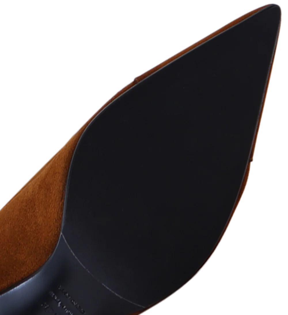 Angie 75 støvler, cognac ruskind - Image 6