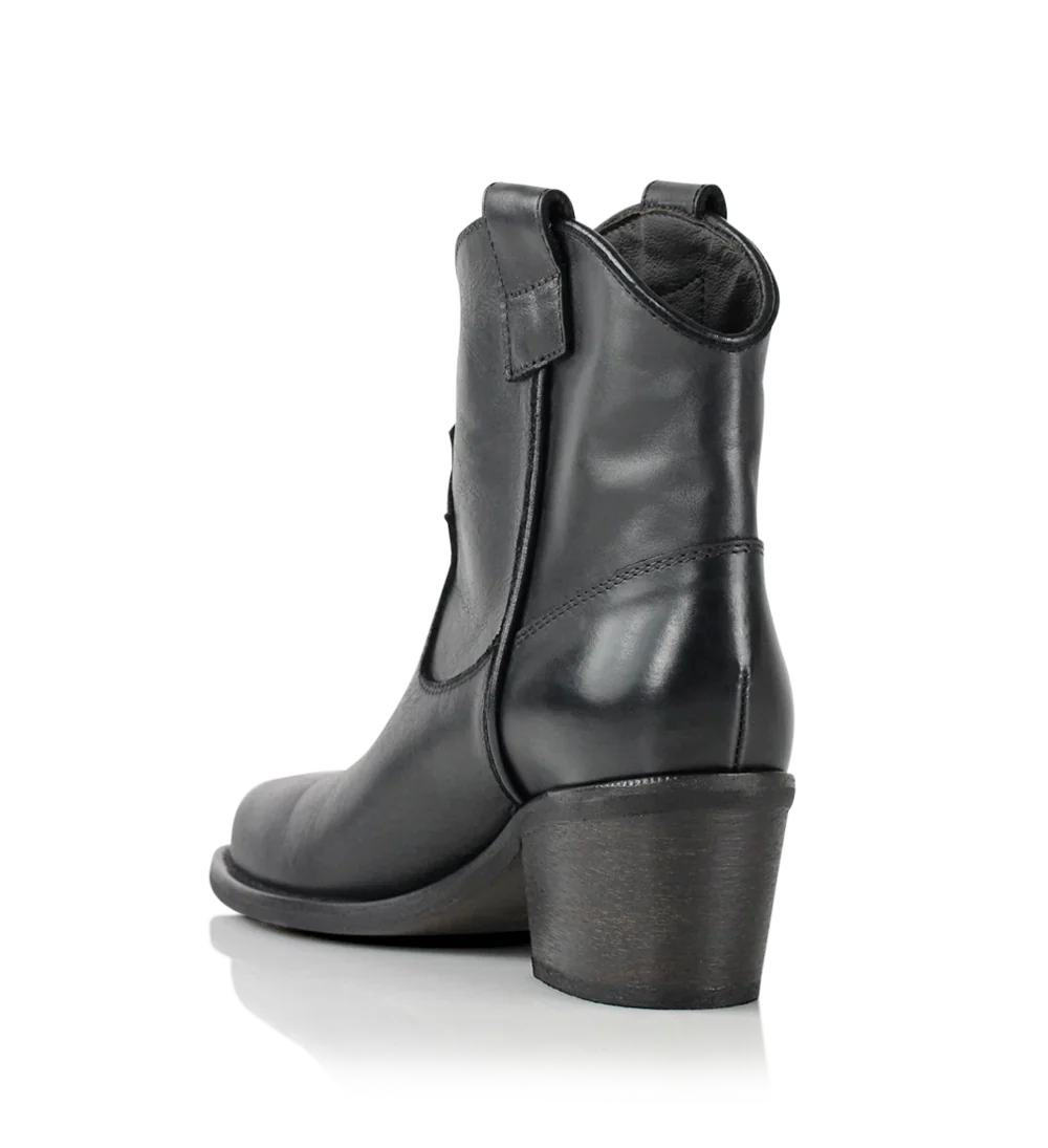 Anna 50 støvler, sort læder - Image 5
