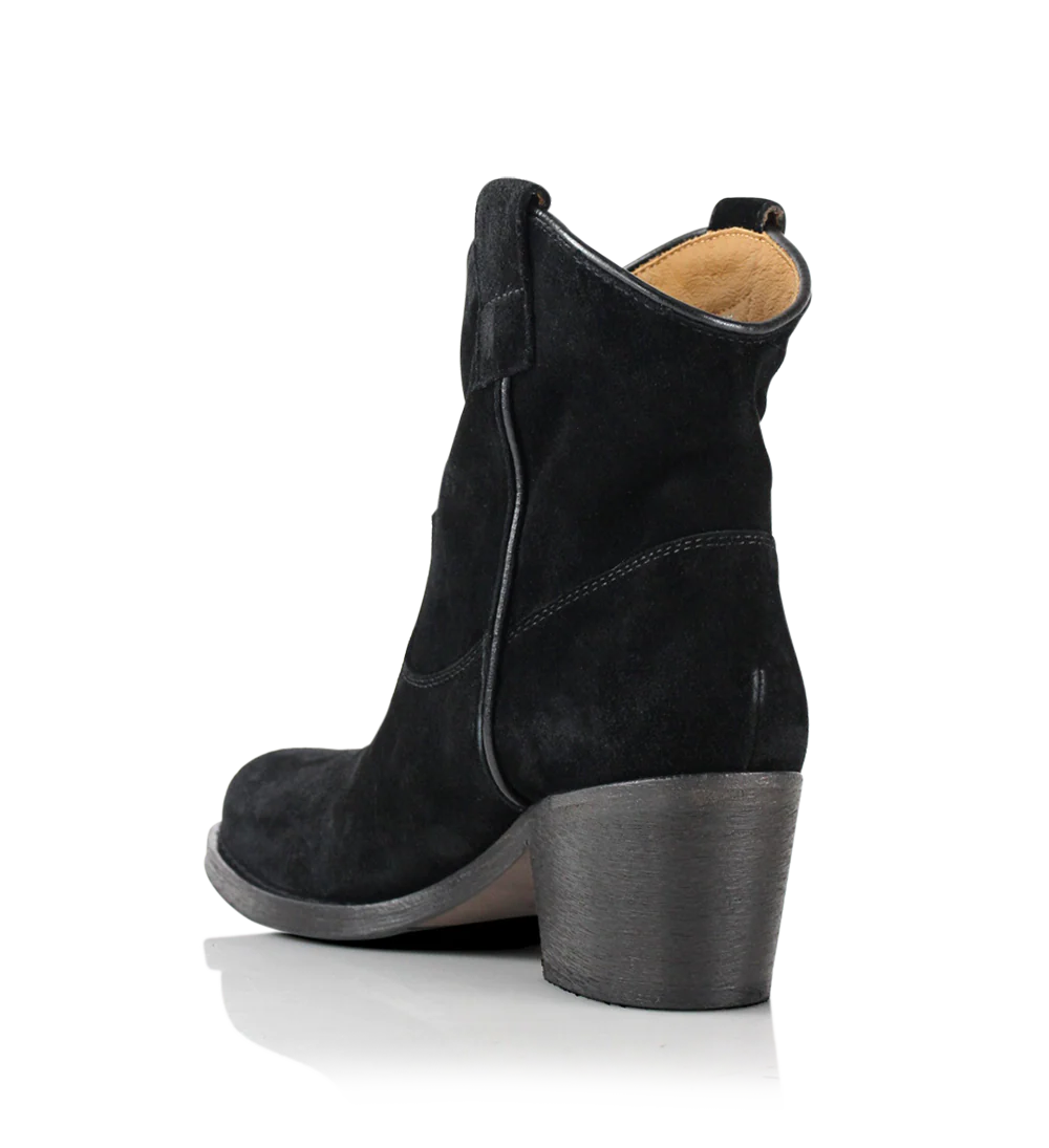 Anna 50 støvler, sort ruskind - Image 5