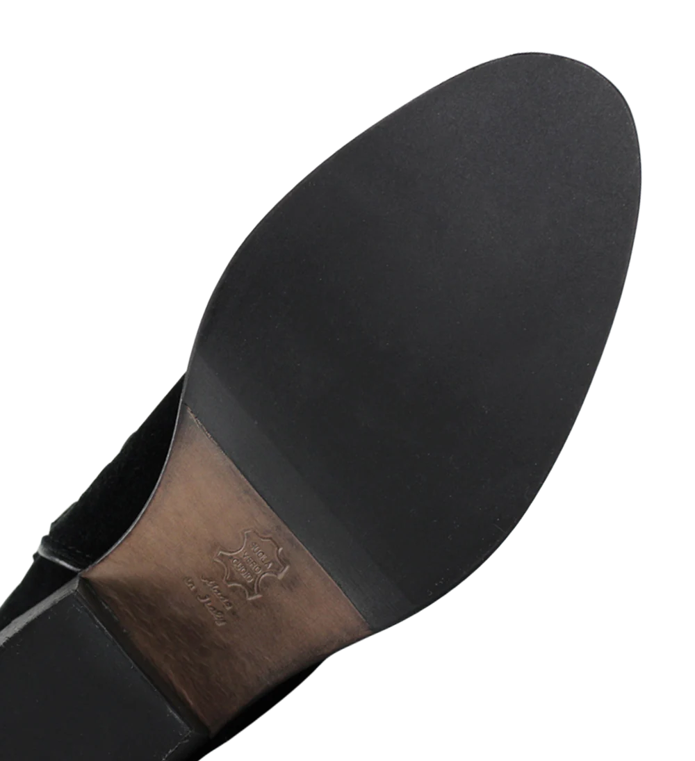 Anna 50 støvler, sort ruskind - Image 7