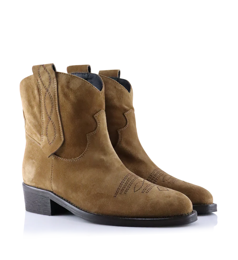 Anne støvler, brun ruskind - Image 3