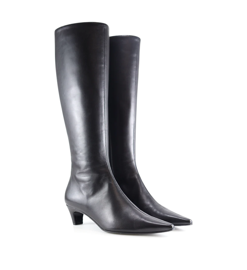 Brenda 45 støvler, sort læder - Image 4