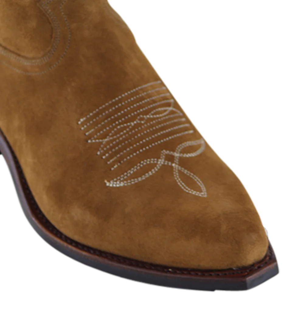 Diego 30 cowboy støvler, brun ruskind - Image 4