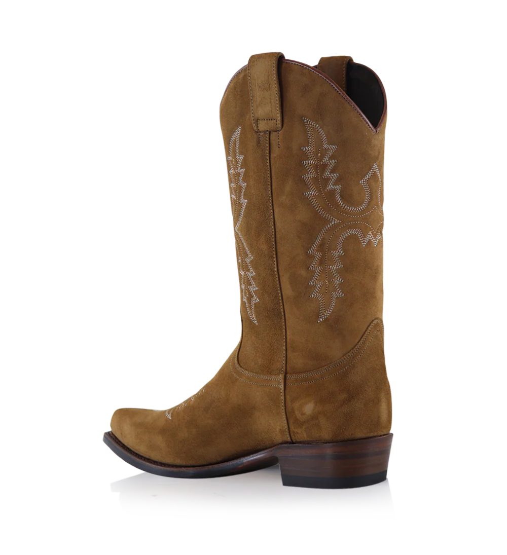 Diego 30 cowboy støvler, brun ruskind - Image 6