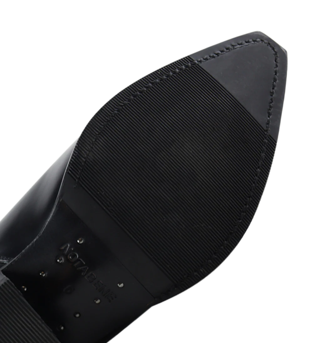 Django II 30 cowboy støvler, sort poleret læder - Image 7