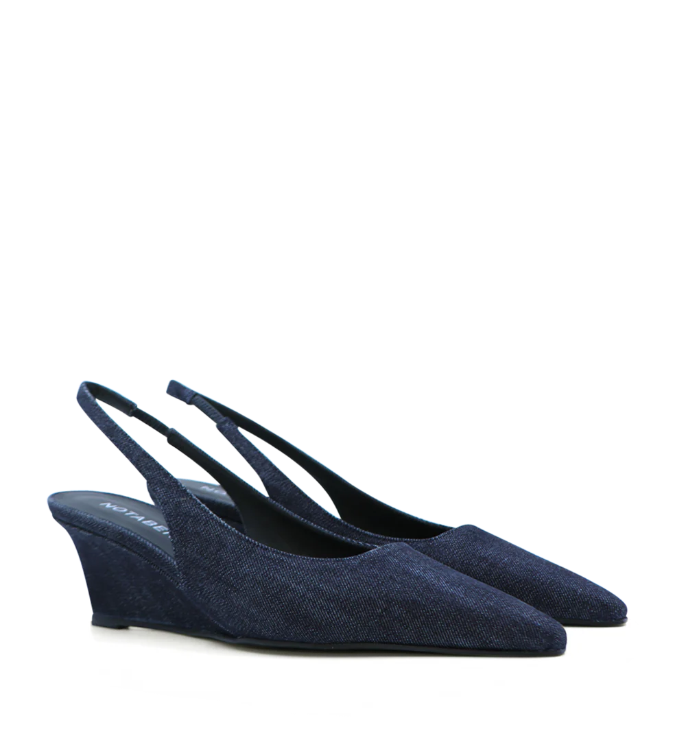 Elba 50 kilehæl, denim - Image 3