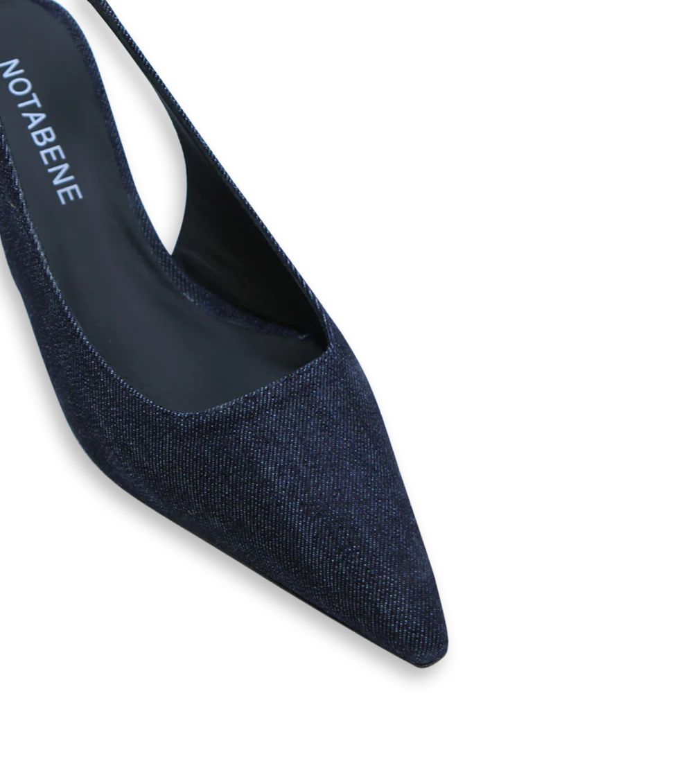 Elba 50 kilehæl, denim - Image 4