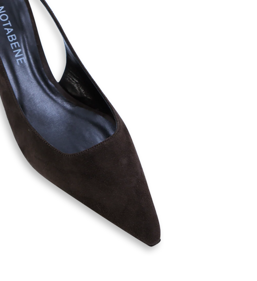 Elba 50 kilehæl, mørkebrun ruskind - Image 3