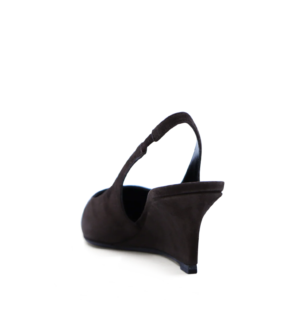 Elba 50 kilehæl, mørkebrun ruskind - Image 4