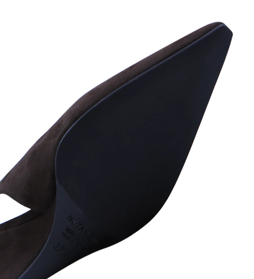 Elba 50 kilehæl, mørkebrun ruskind - Image 5