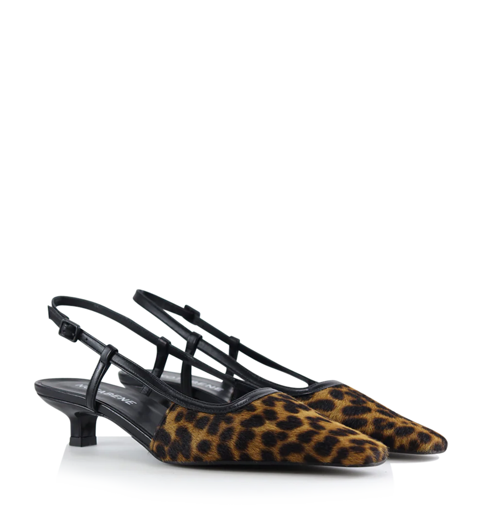 Elena 35 slingback stiletter, Leopard - Image 6