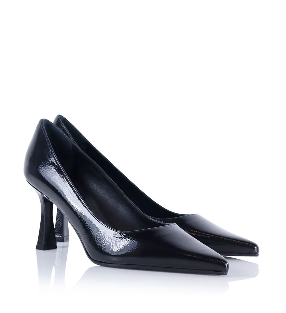 Emily 70 stiletter, sort lak - Image 3