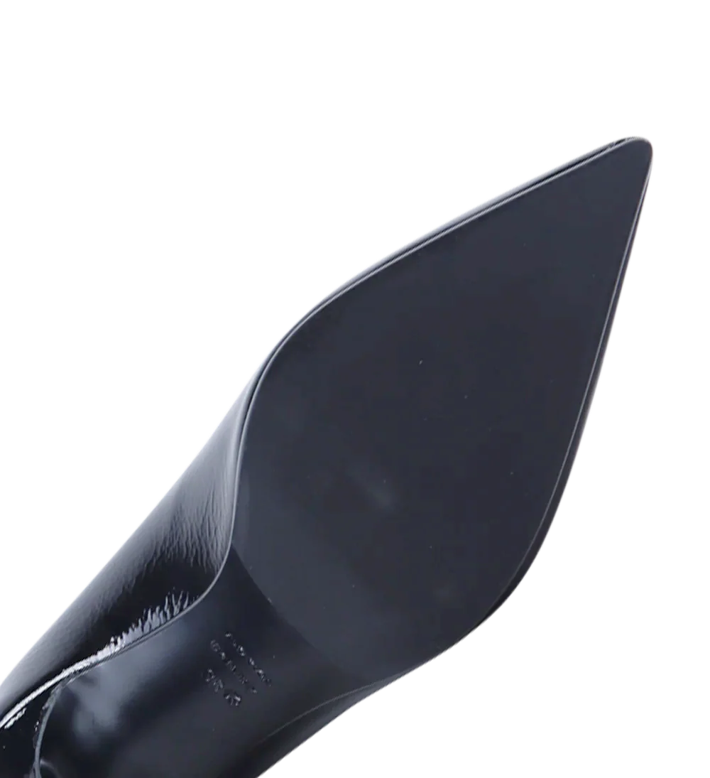 Emily 70 stiletter, sort lak - Image 5