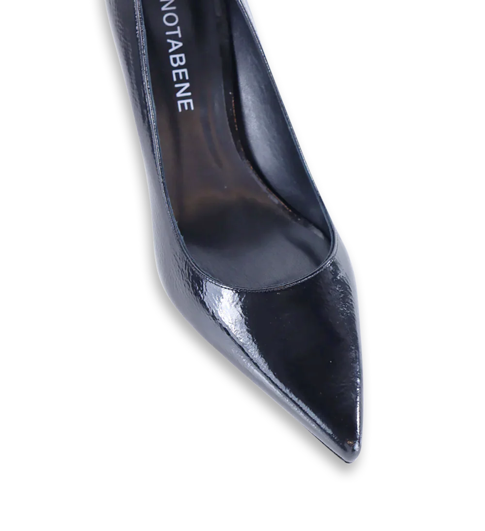 Emily 70 stiletter, sort lak - Image 6