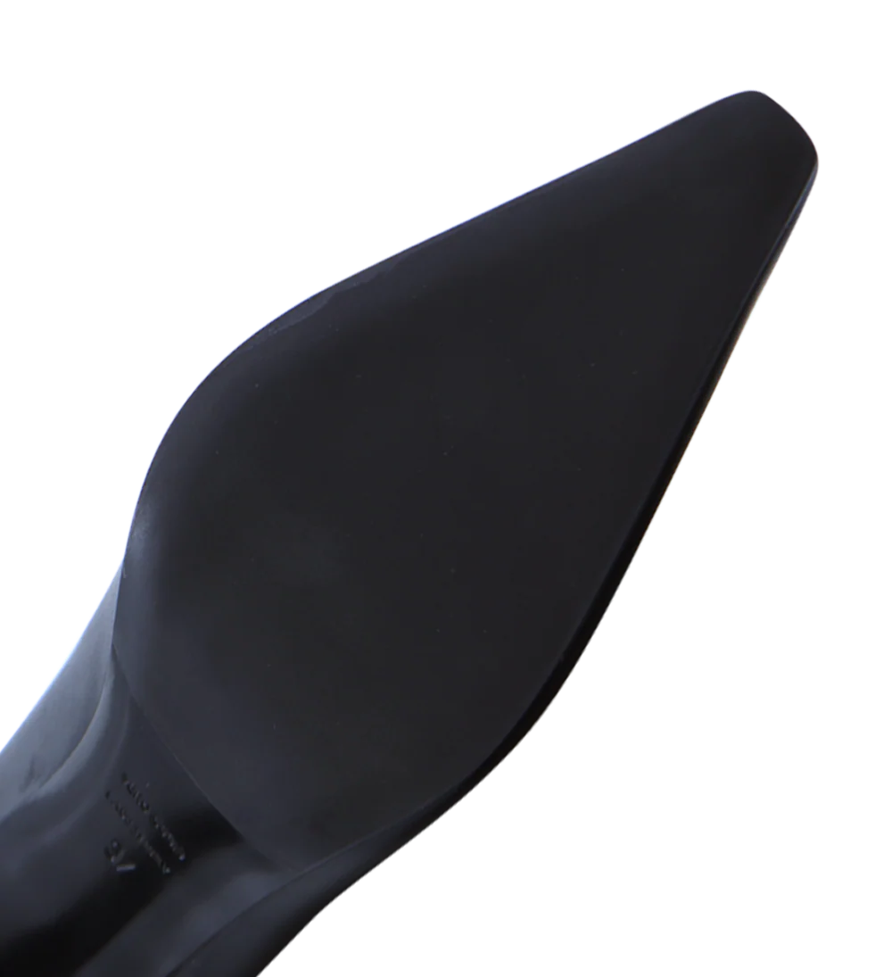 Emmy 70 stiletter, sort læder - Image 5