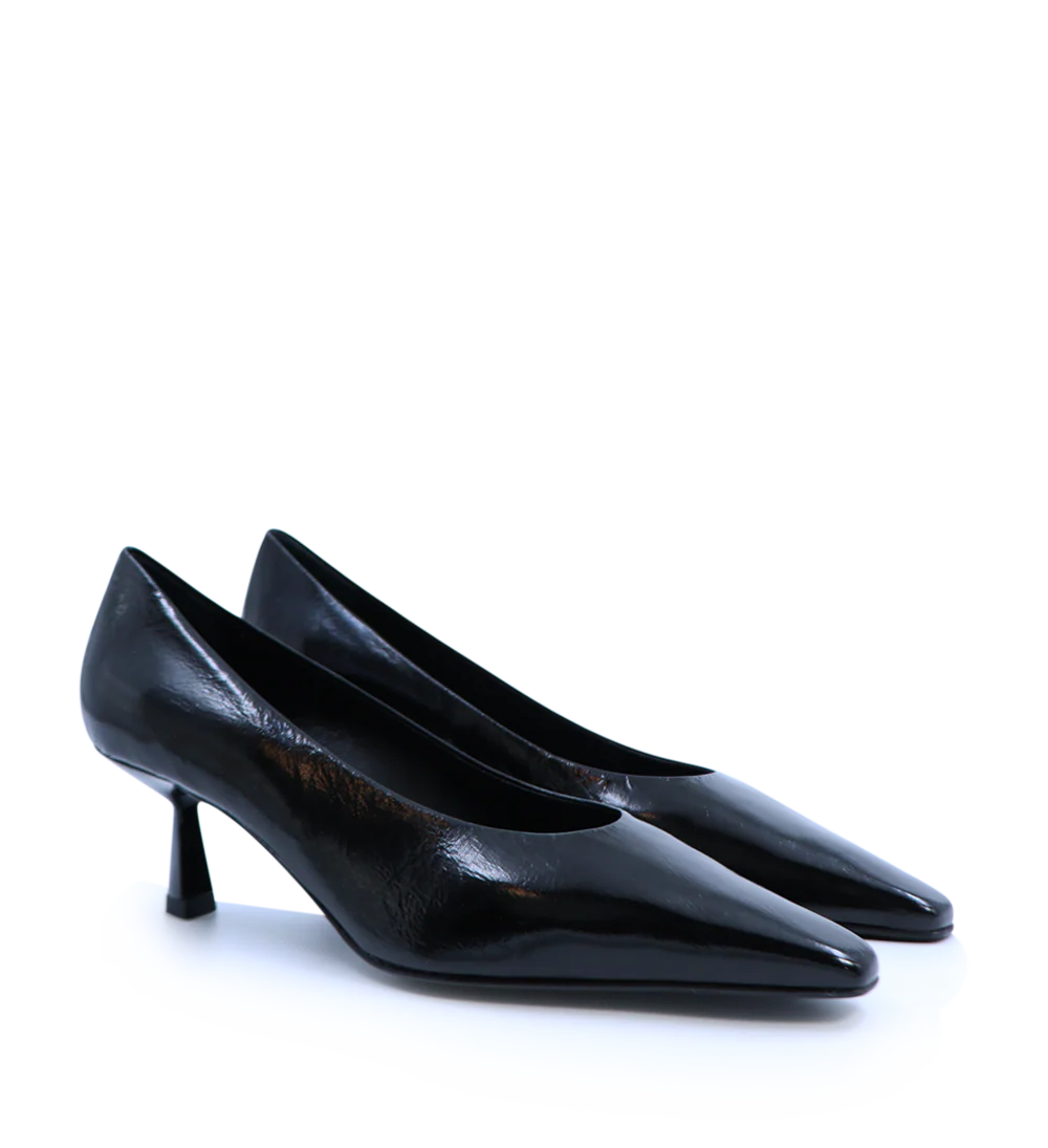 Emmy Low 50 stiletter, sort lak - Image 3