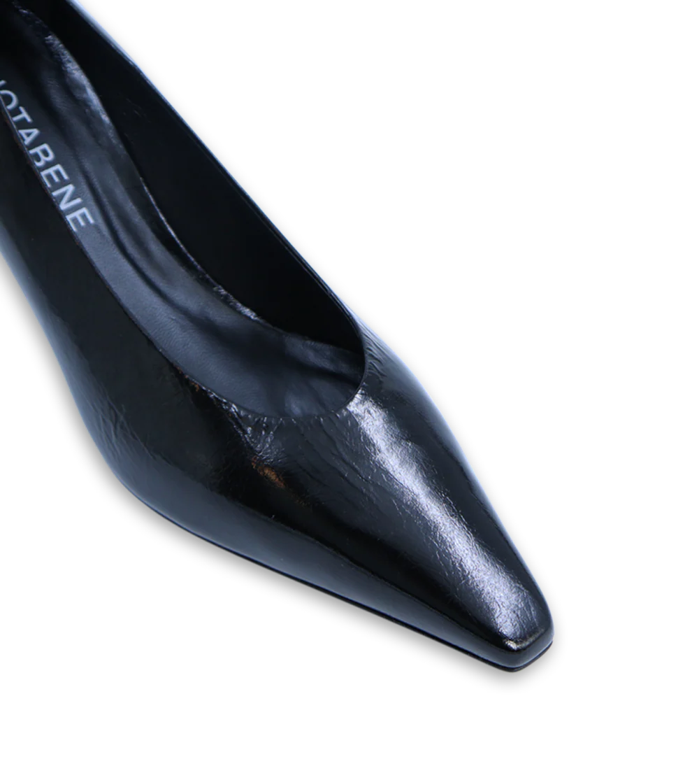 Emmy Low 50 stiletter, sort lak - Image 4