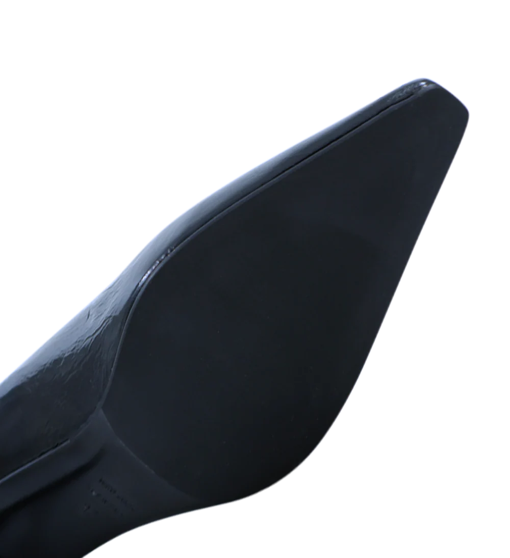 Emmy Low 50 stiletter, sort lak - Image 6