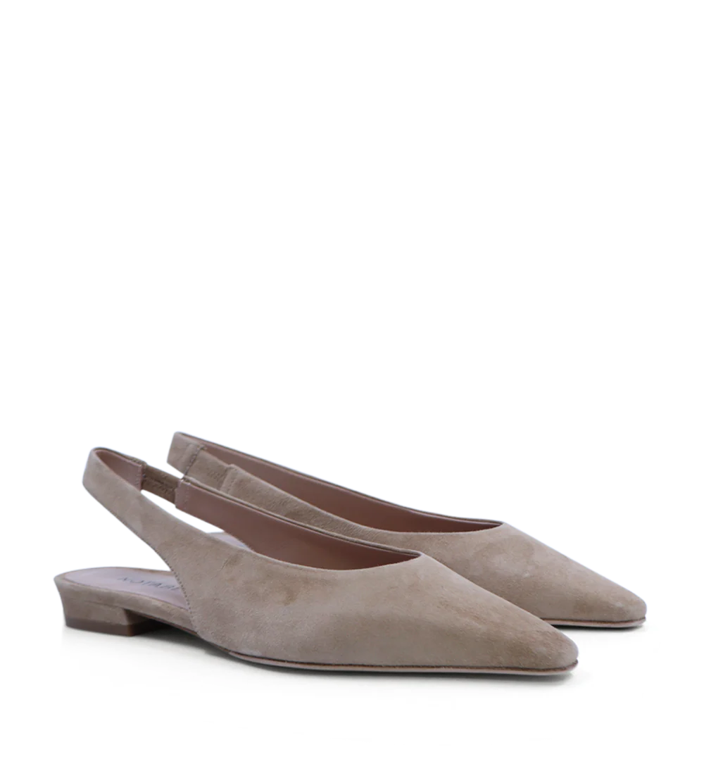Gisella slingback balleirna, camel ruskind - Image 3