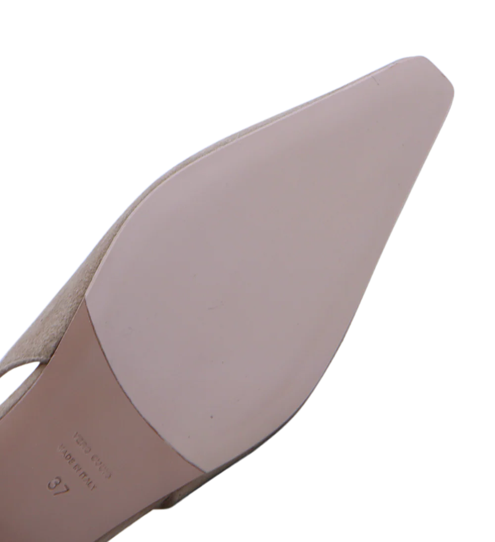 Gisella slingback balleirna, camel ruskind - Image 6