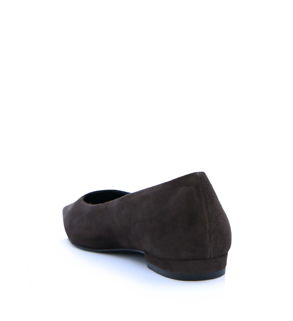 Gisla ballerina, mørkebrun ruskind - Image 4