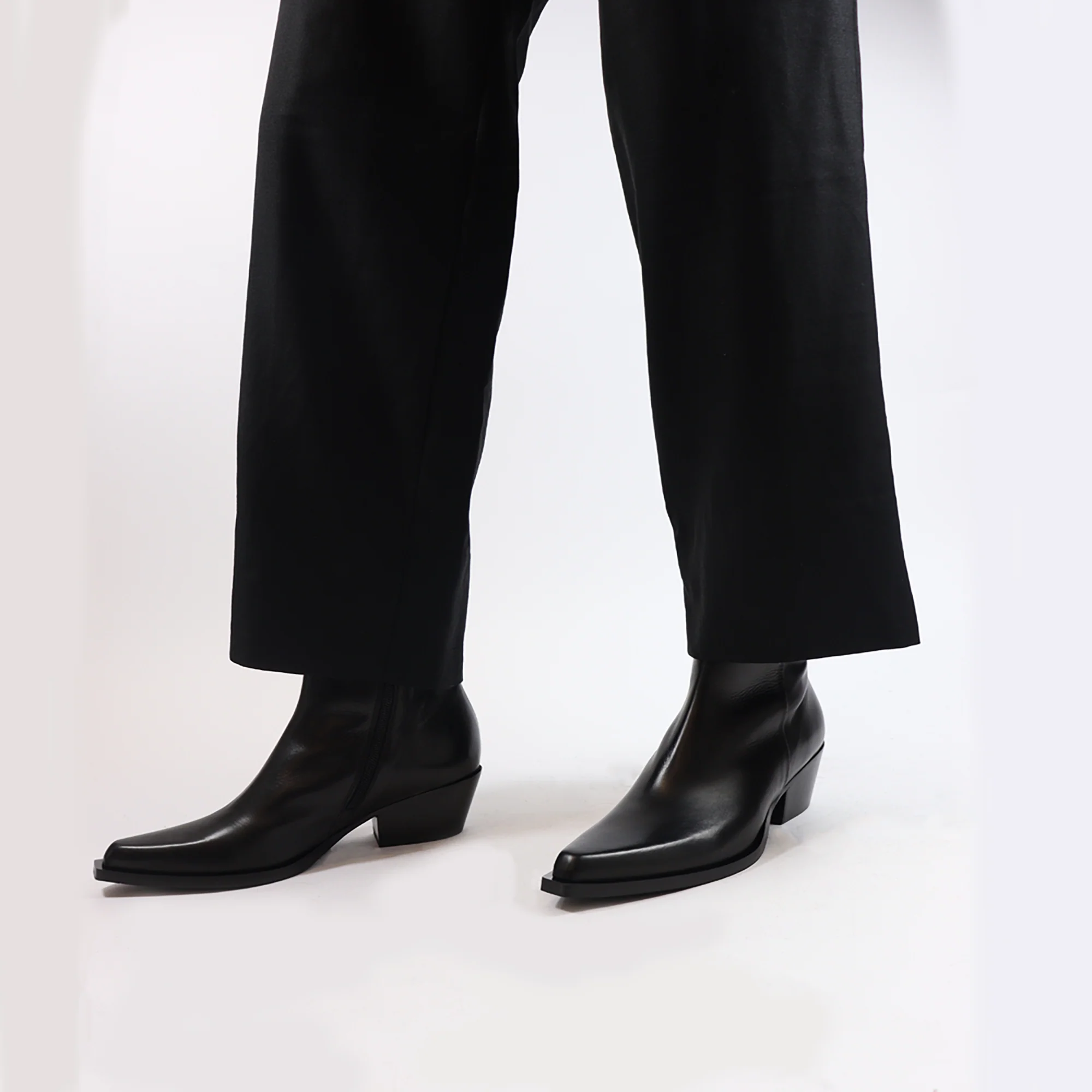Lucy 50 støvler, sort læder - Image 3