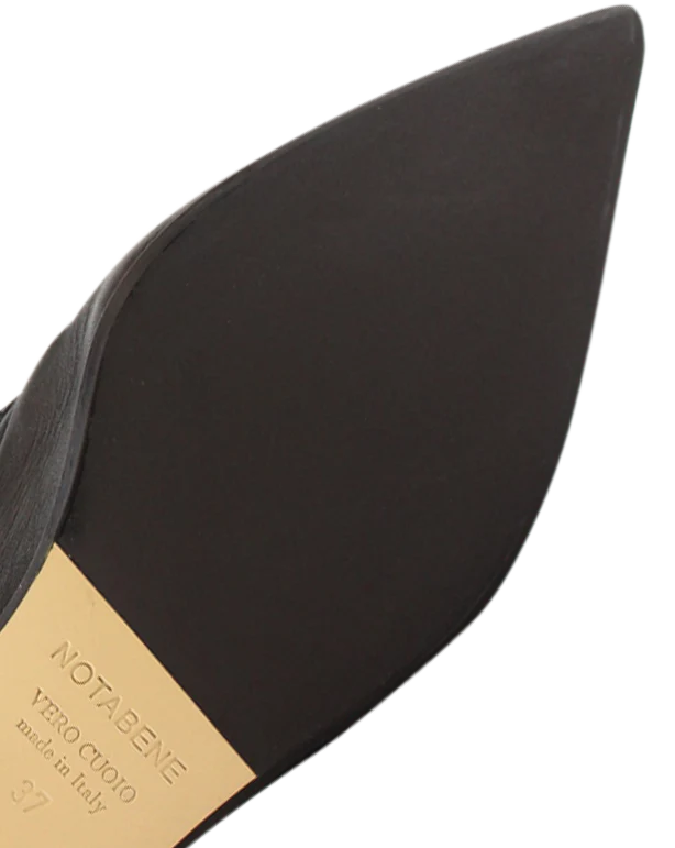 Rosa loafers, sort læder - Image 6