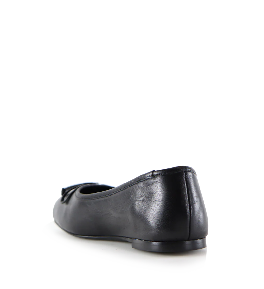 Serena ballerina, sort læder - Image 5