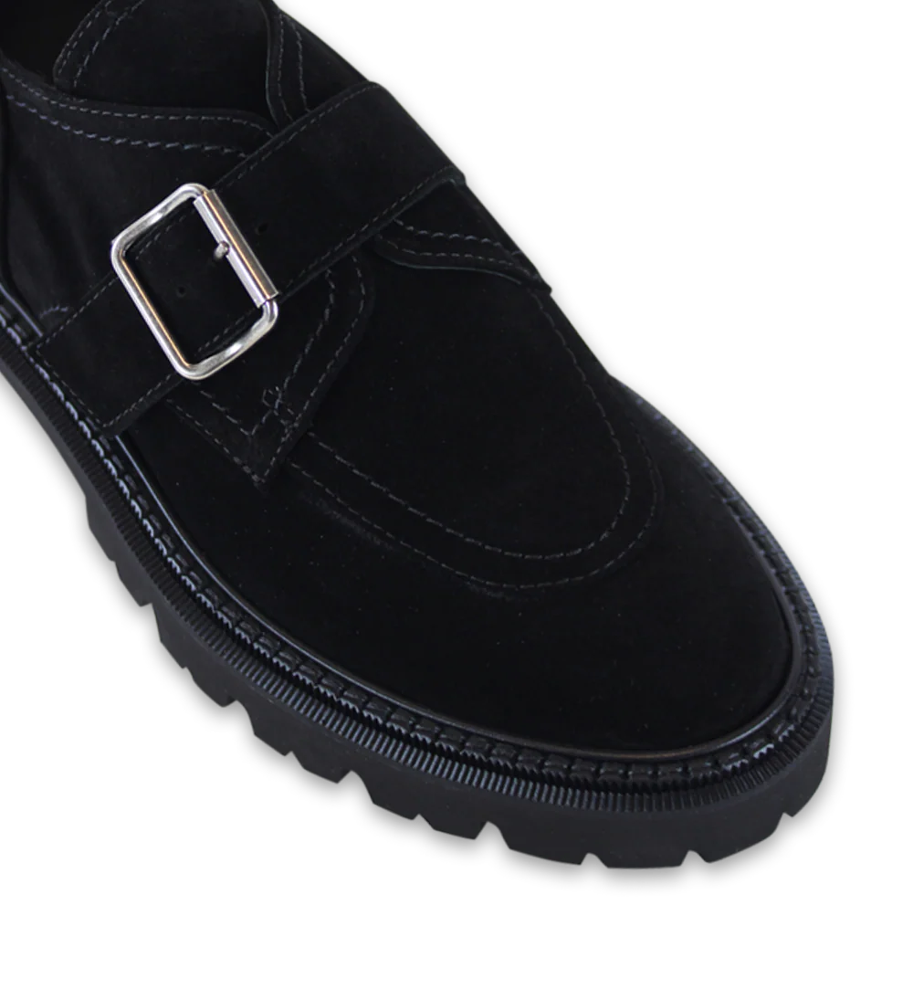 Tenora loafers, sort ruskind - Image 5