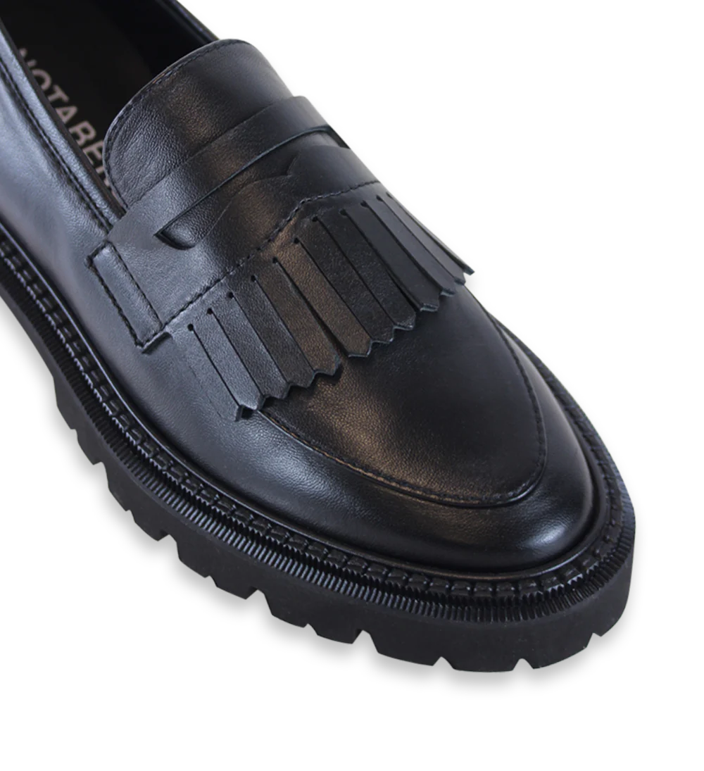 Tereza loafers, sort læder - Image 5