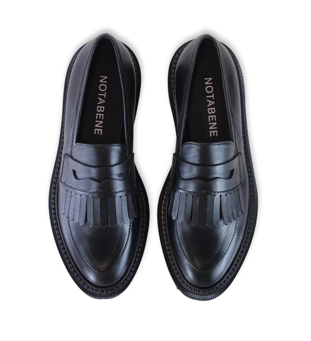 Tereza loafers, sort læder - Image 6