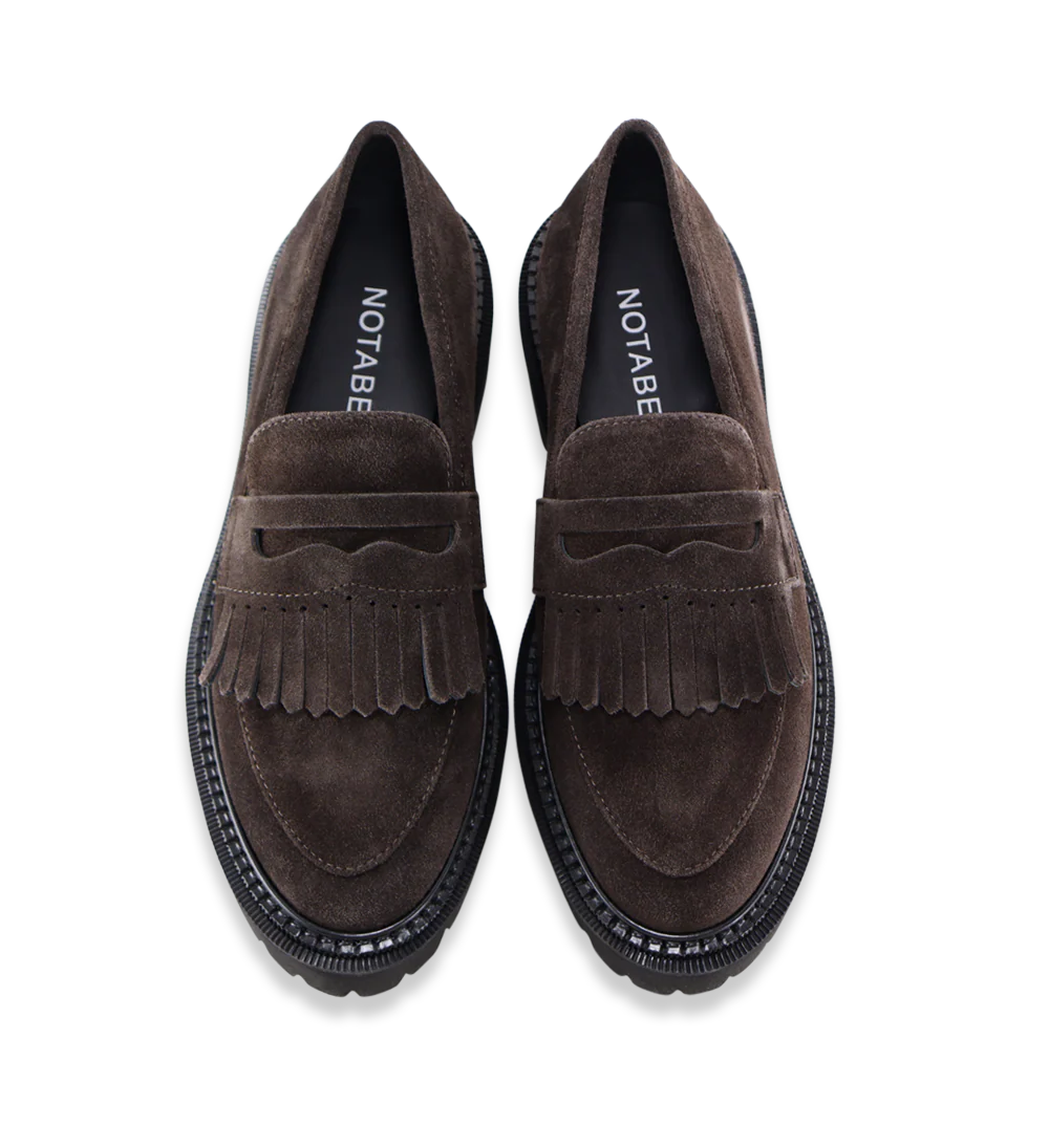 Tereza loafers, mørkebrun ruskind - Image 4