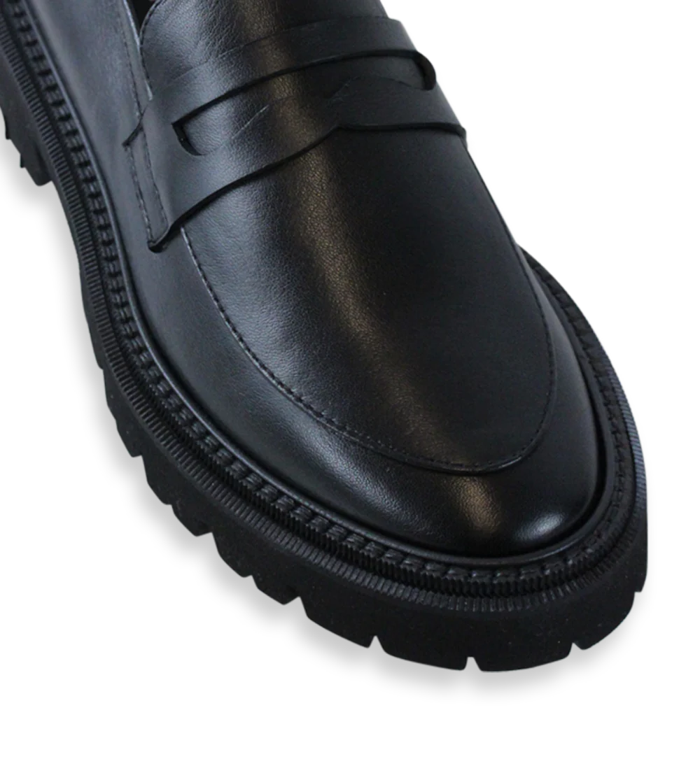 Tilde loafers, sort læder - Image 5