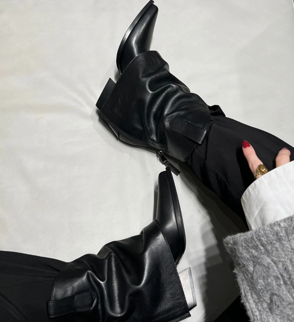 Zorro 60 støvler, sort læder - Image 3